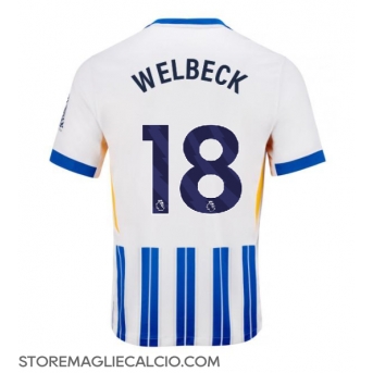 Brighton Danny Welbeck #18 Maglia Gara Casa Repliche 2024-25